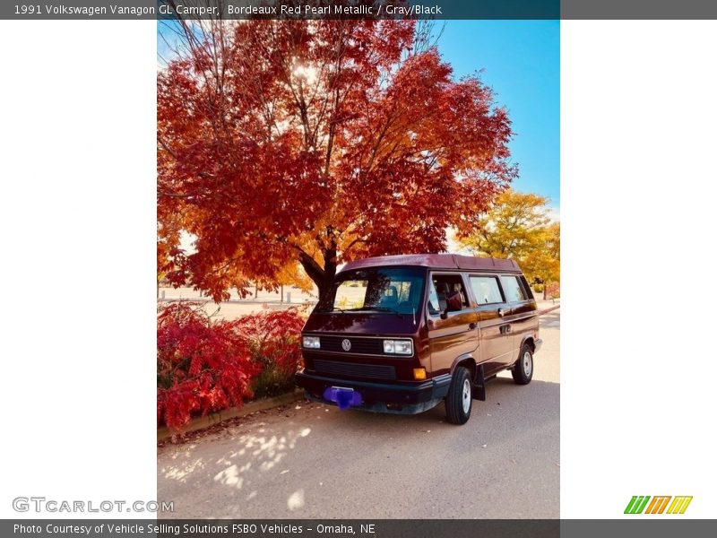 Bordeaux Red Pearl Metallic / Gray/Black 1991 Volkswagen Vanagon GL Camper