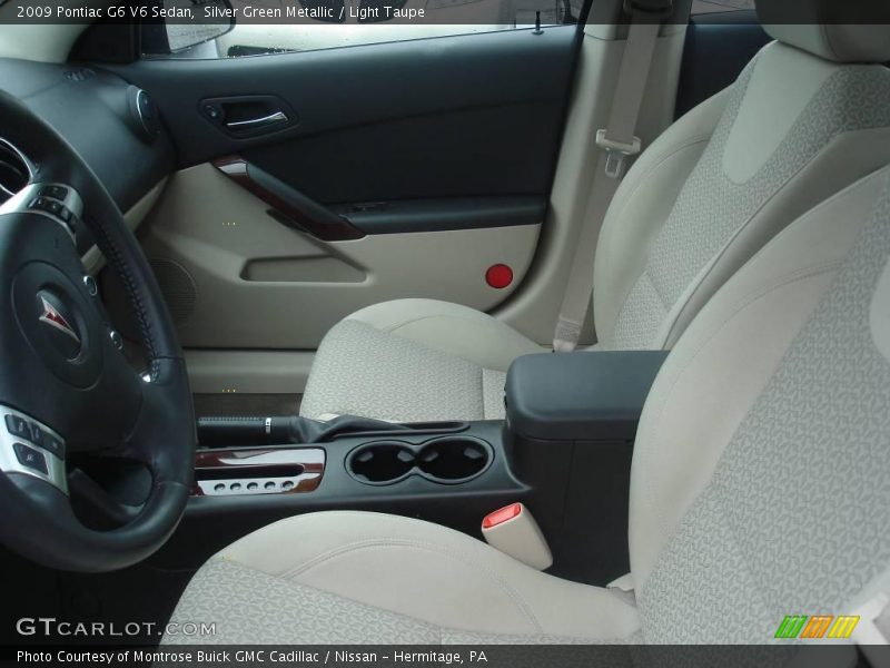 Silver Green Metallic / Light Taupe 2009 Pontiac G6 V6 Sedan