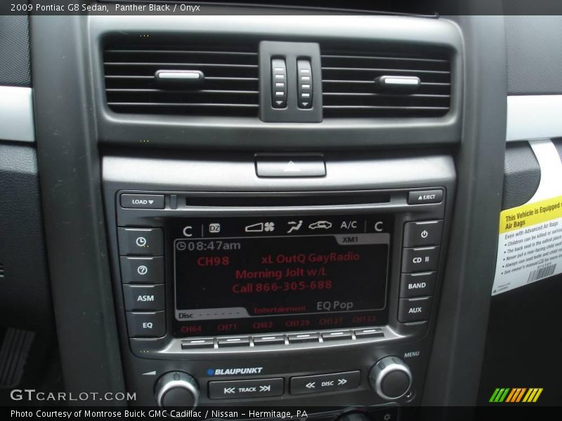 Panther Black / Onyx 2009 Pontiac G8 Sedan