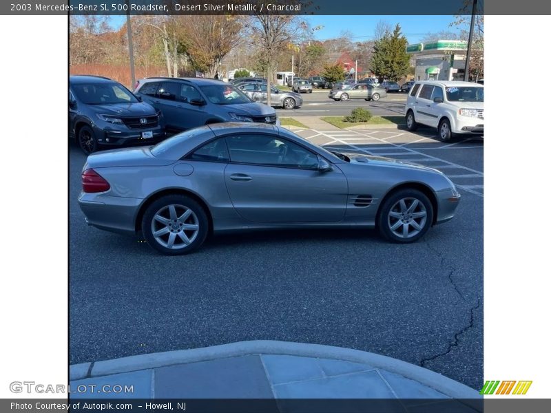 Desert Silver Metallic / Charcoal 2003 Mercedes-Benz SL 500 Roadster