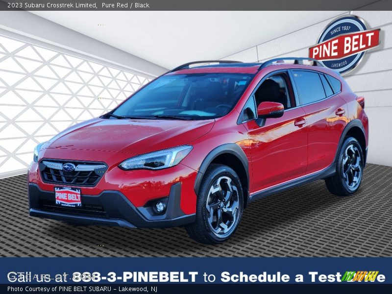 Pure Red / Black 2023 Subaru Crosstrek Limited