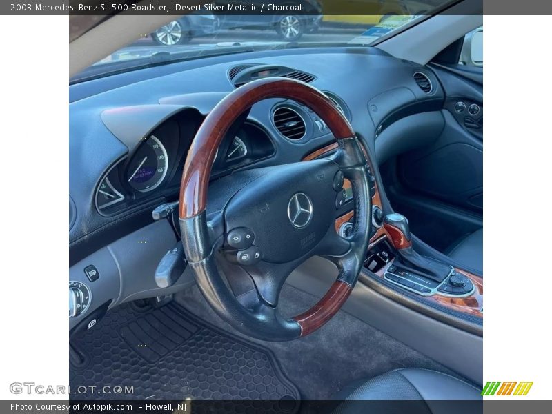Desert Silver Metallic / Charcoal 2003 Mercedes-Benz SL 500 Roadster