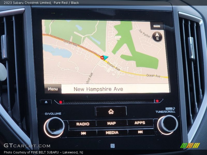 Navigation of 2023 Crosstrek Limited