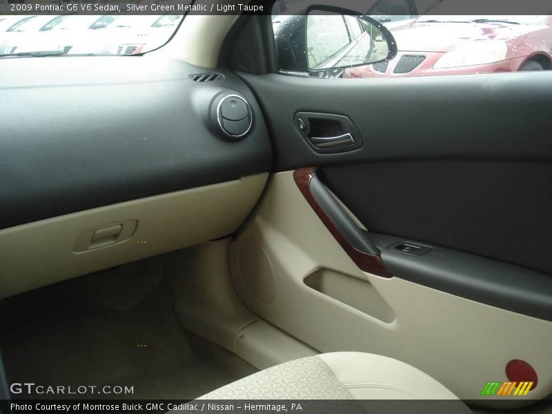 Silver Green Metallic / Light Taupe 2009 Pontiac G6 V6 Sedan