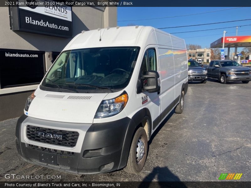 Bright White / Black 2021 Ram ProMaster 3500 High Roof Cargo Van