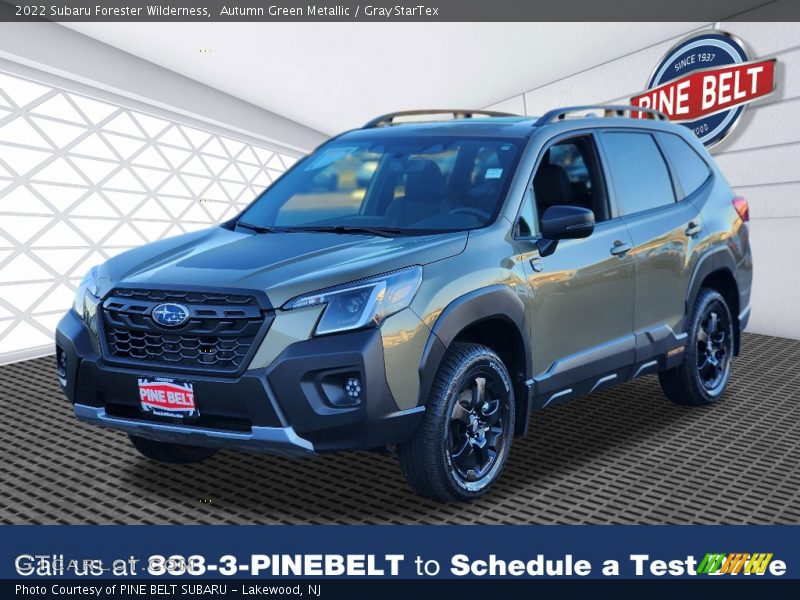 Autumn Green Metallic / Gray StarTex 2022 Subaru Forester Wilderness