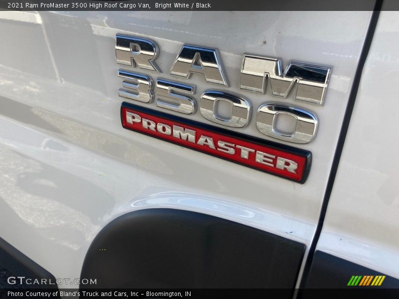 Bright White / Black 2021 Ram ProMaster 3500 High Roof Cargo Van