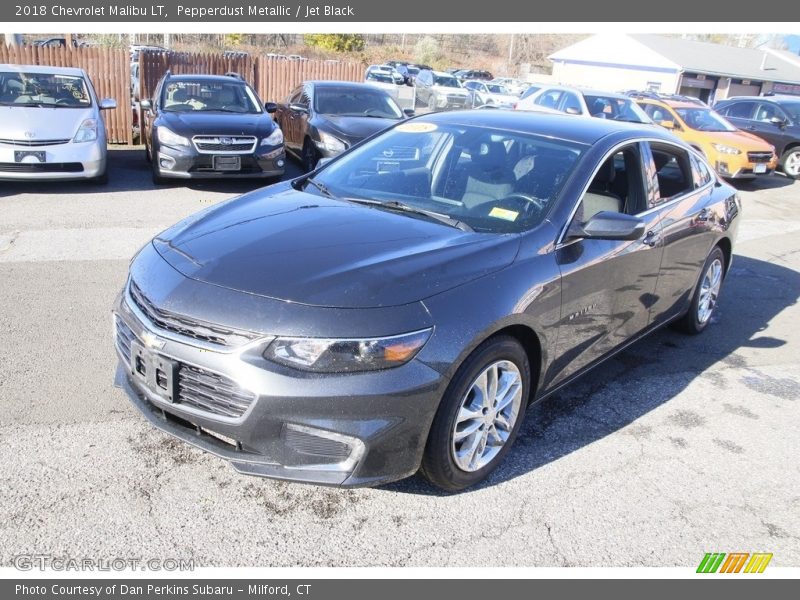 Pepperdust Metallic / Jet Black 2018 Chevrolet Malibu LT