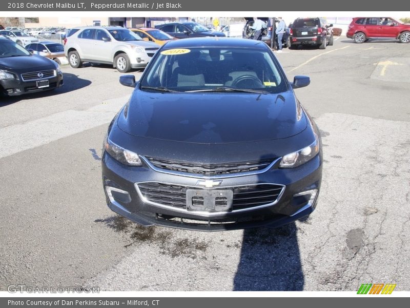 Pepperdust Metallic / Jet Black 2018 Chevrolet Malibu LT