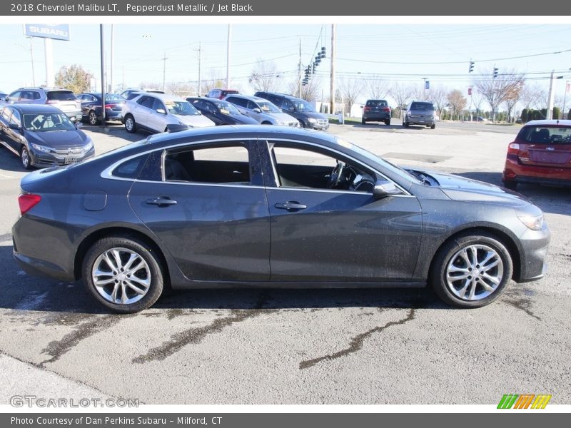 Pepperdust Metallic / Jet Black 2018 Chevrolet Malibu LT