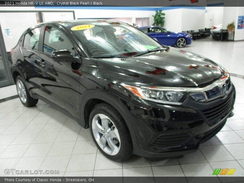 Crystal Black Pearl / Black 2021 Honda HR-V LX AWD