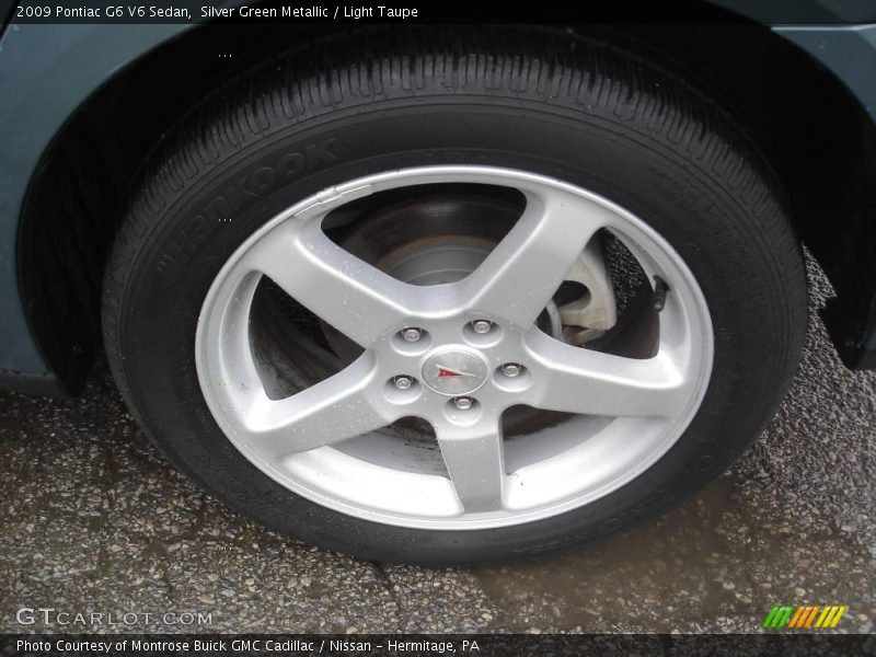 Silver Green Metallic / Light Taupe 2009 Pontiac G6 V6 Sedan