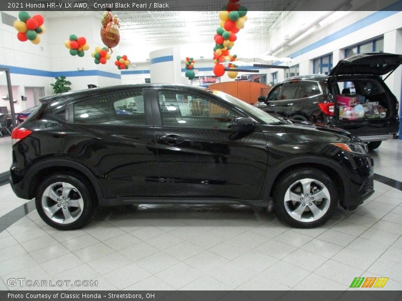 Crystal Black Pearl / Black 2021 Honda HR-V LX AWD
