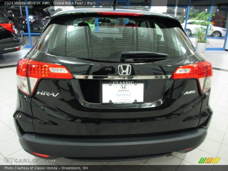 Crystal Black Pearl / Black 2021 Honda HR-V LX AWD