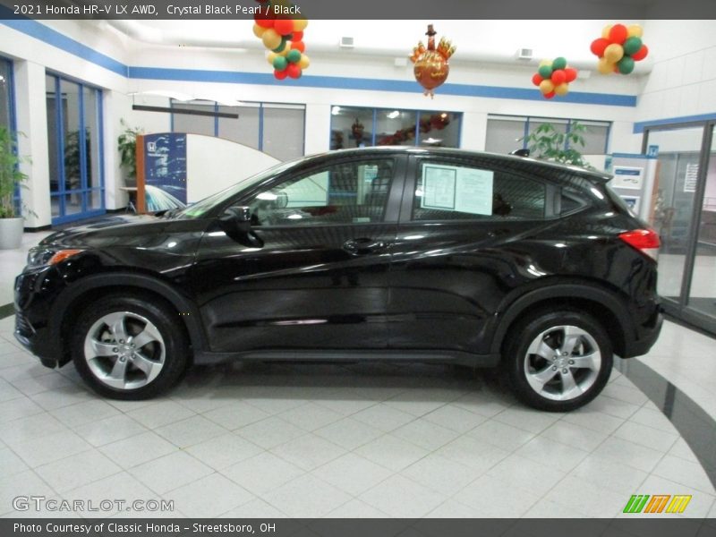 Crystal Black Pearl / Black 2021 Honda HR-V LX AWD