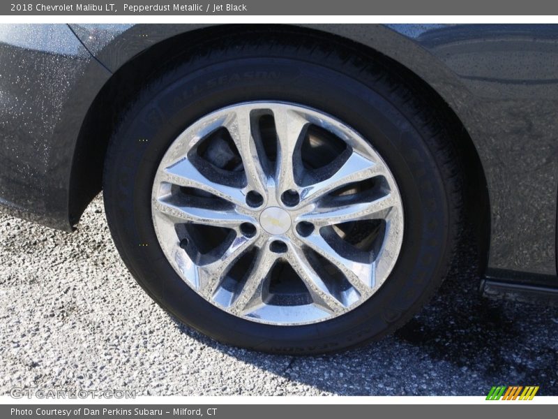 Pepperdust Metallic / Jet Black 2018 Chevrolet Malibu LT