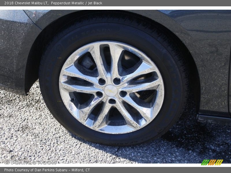 Pepperdust Metallic / Jet Black 2018 Chevrolet Malibu LT