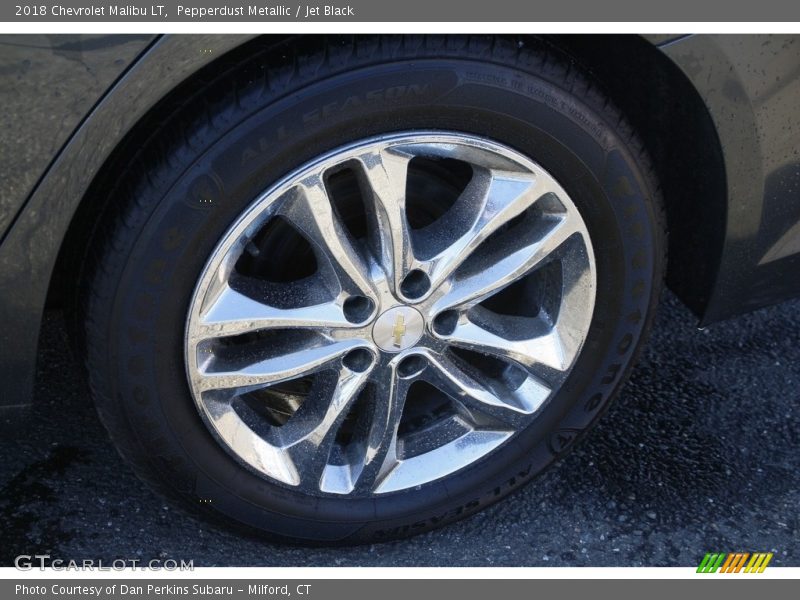 Pepperdust Metallic / Jet Black 2018 Chevrolet Malibu LT