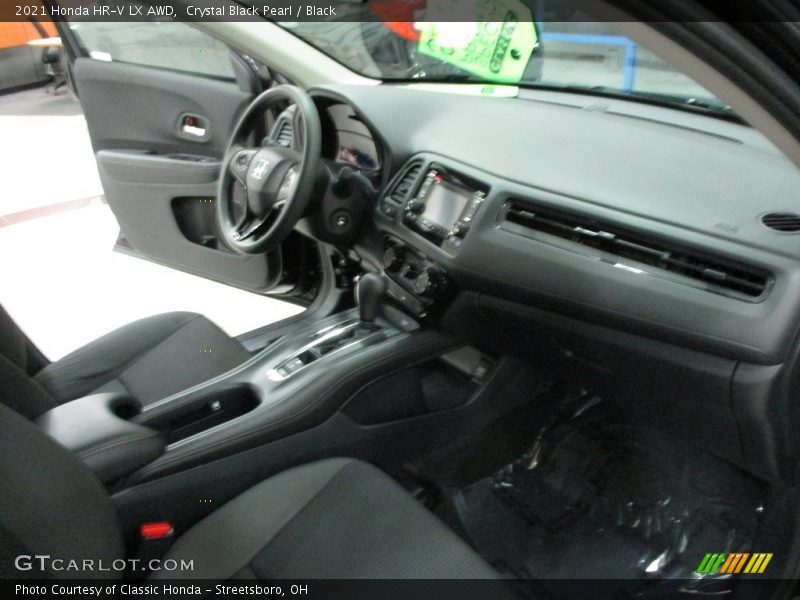 Crystal Black Pearl / Black 2021 Honda HR-V LX AWD
