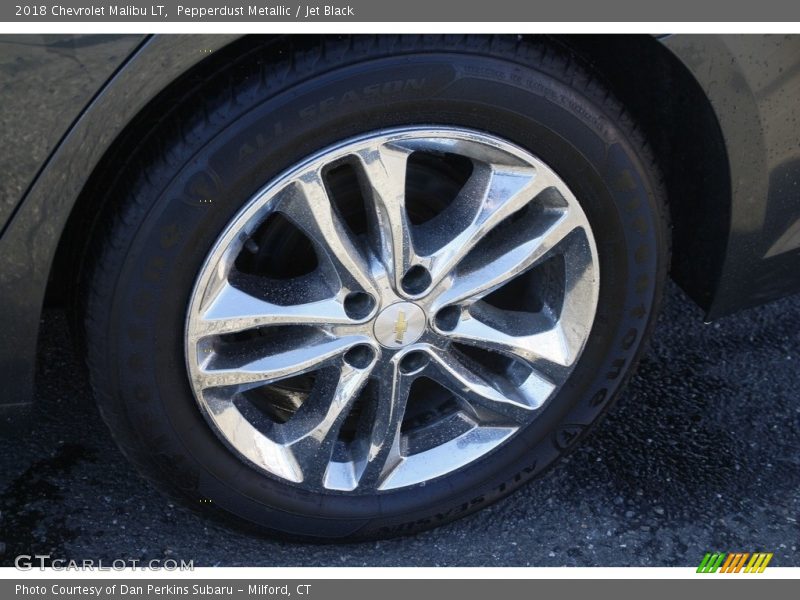 Pepperdust Metallic / Jet Black 2018 Chevrolet Malibu LT