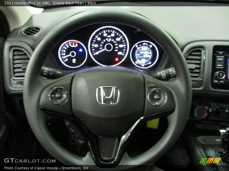 Crystal Black Pearl / Black 2021 Honda HR-V LX AWD