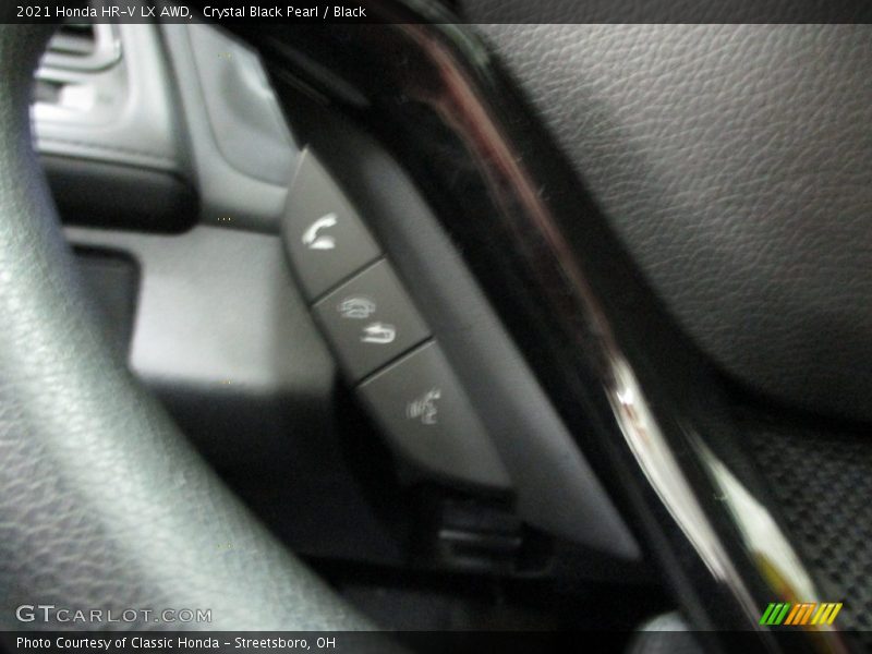 Crystal Black Pearl / Black 2021 Honda HR-V LX AWD