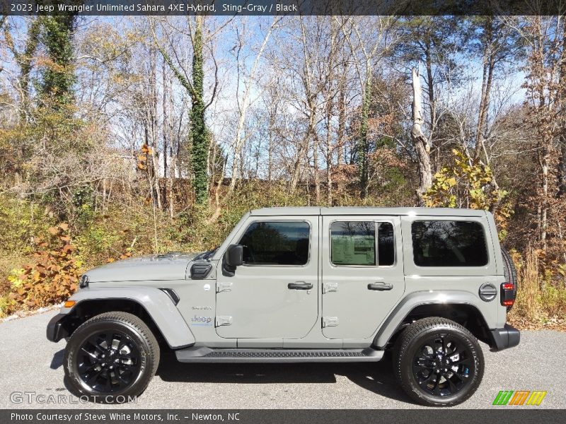 Sting-Gray / Black 2023 Jeep Wrangler Unlimited Sahara 4XE Hybrid