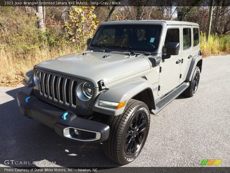Sting-Gray / Black 2023 Jeep Wrangler Unlimited Sahara 4XE Hybrid