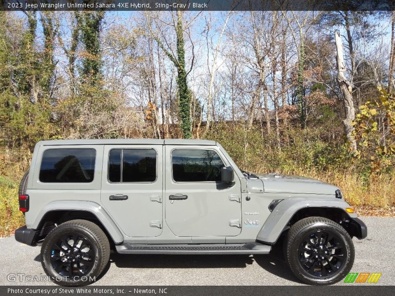 Sting-Gray / Black 2023 Jeep Wrangler Unlimited Sahara 4XE Hybrid