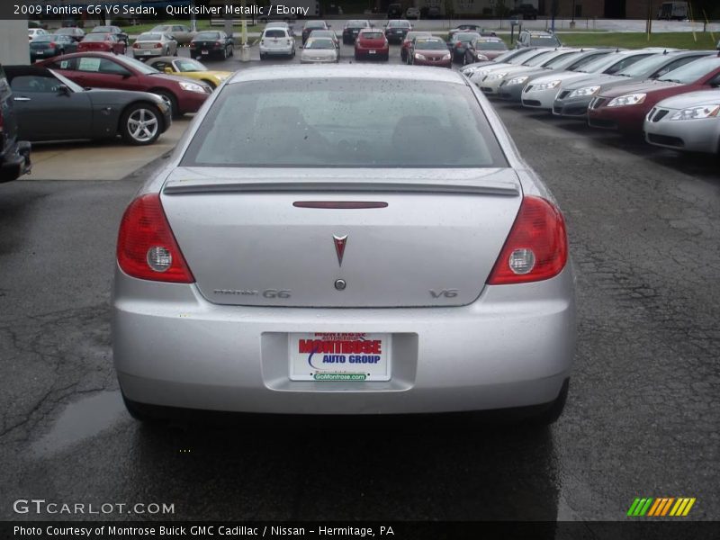 Quicksilver Metallic / Ebony 2009 Pontiac G6 V6 Sedan