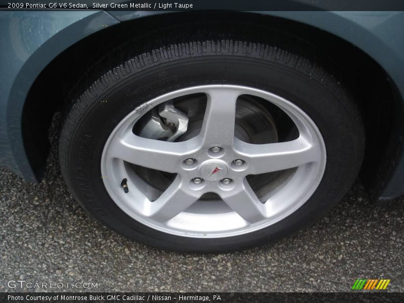 Silver Green Metallic / Light Taupe 2009 Pontiac G6 V6 Sedan