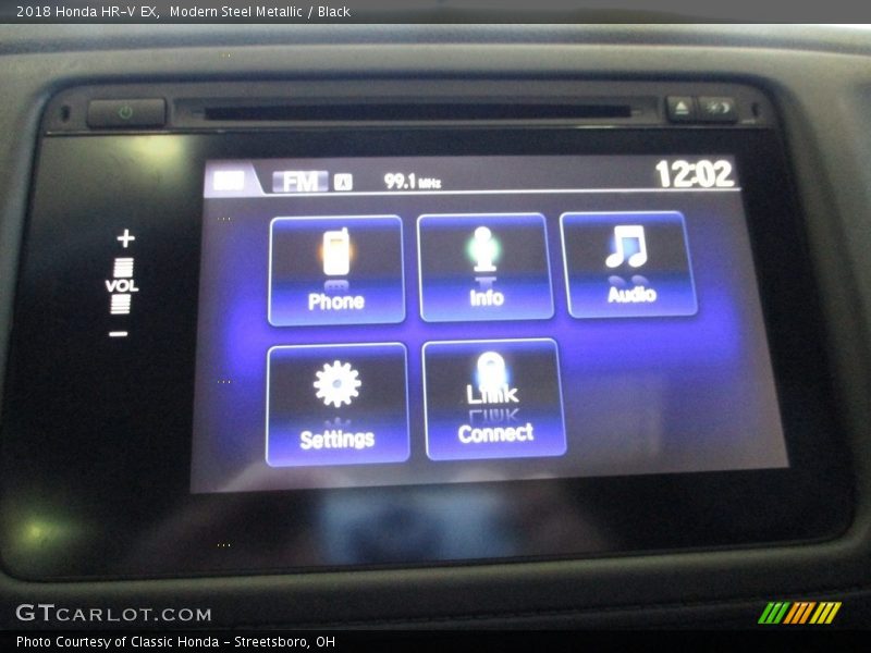 Modern Steel Metallic / Black 2018 Honda HR-V EX