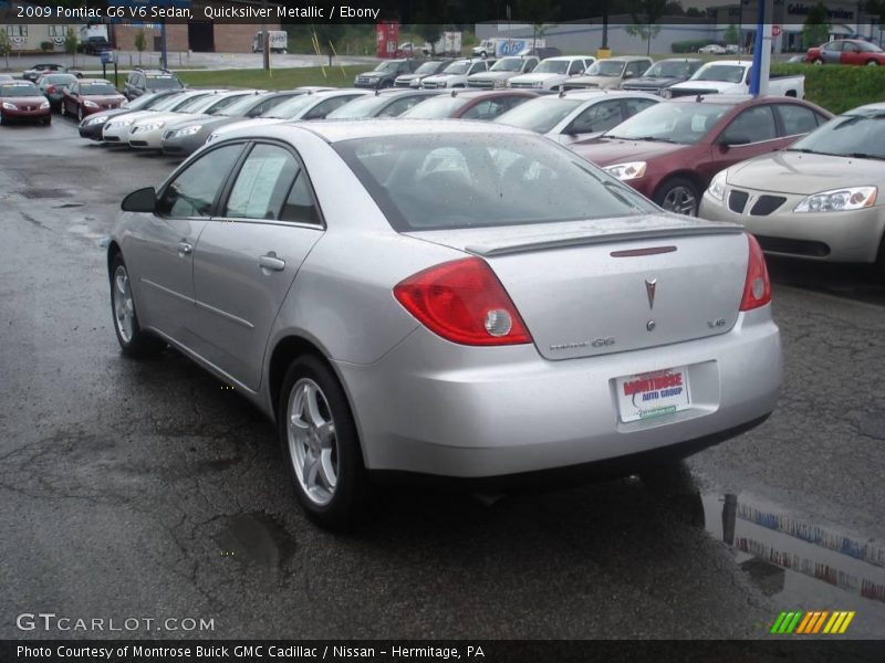 Quicksilver Metallic / Ebony 2009 Pontiac G6 V6 Sedan