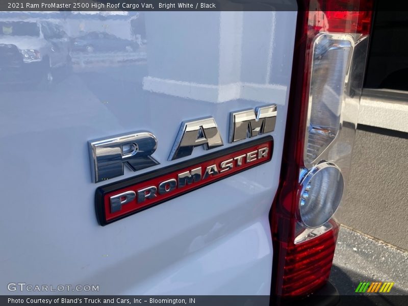 Bright White / Black 2021 Ram ProMaster 2500 High Roof Cargo Van