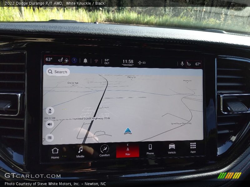 Navigation of 2022 Durango R/T AWD
