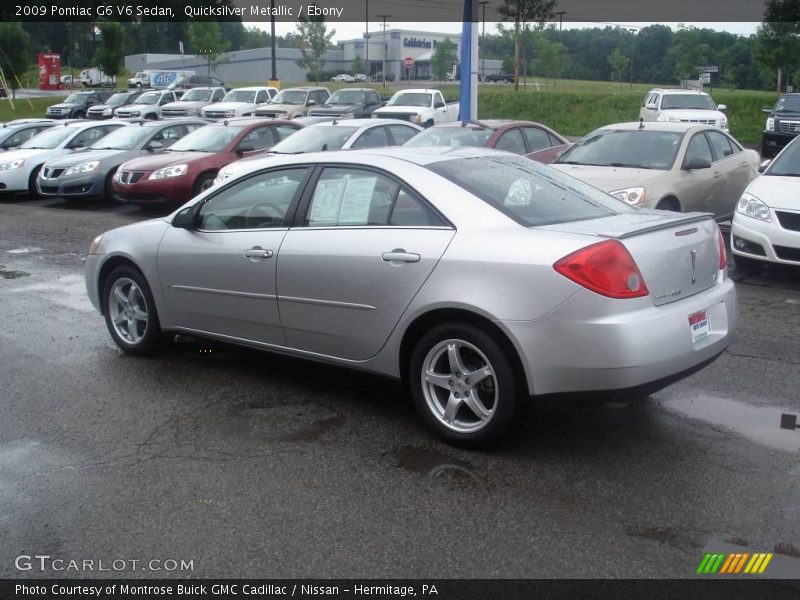 Quicksilver Metallic / Ebony 2009 Pontiac G6 V6 Sedan