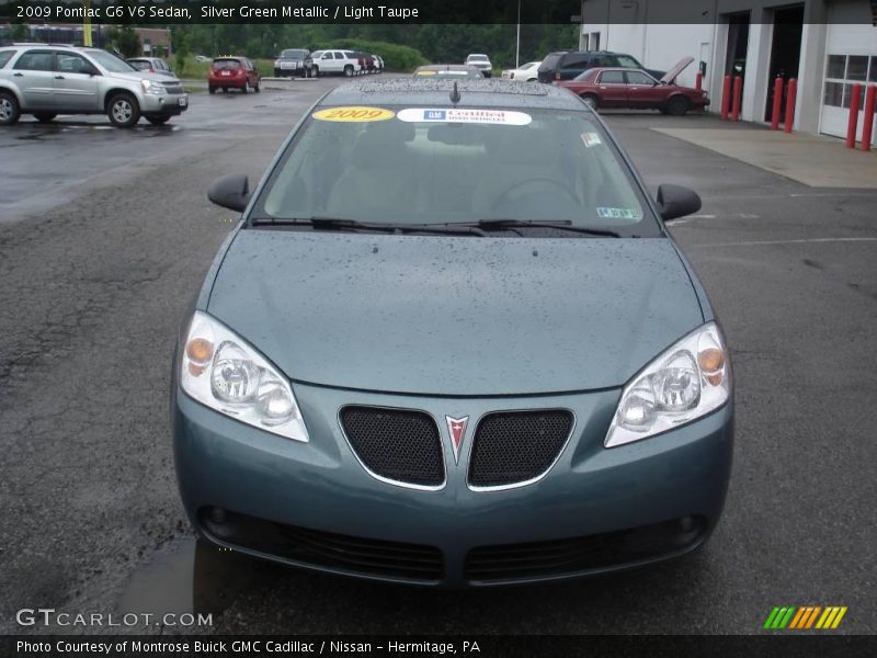 Silver Green Metallic / Light Taupe 2009 Pontiac G6 V6 Sedan