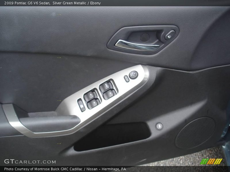 Silver Green Metallic / Ebony 2009 Pontiac G6 V6 Sedan