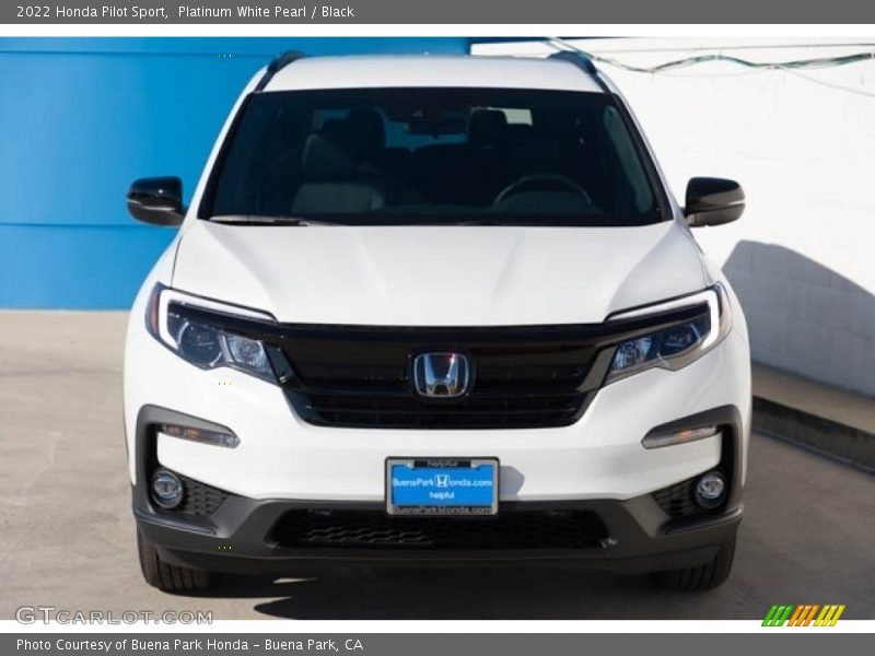 Platinum White Pearl / Black 2022 Honda Pilot Sport