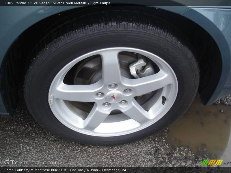 Silver Green Metallic / Light Taupe 2009 Pontiac G6 V6 Sedan
