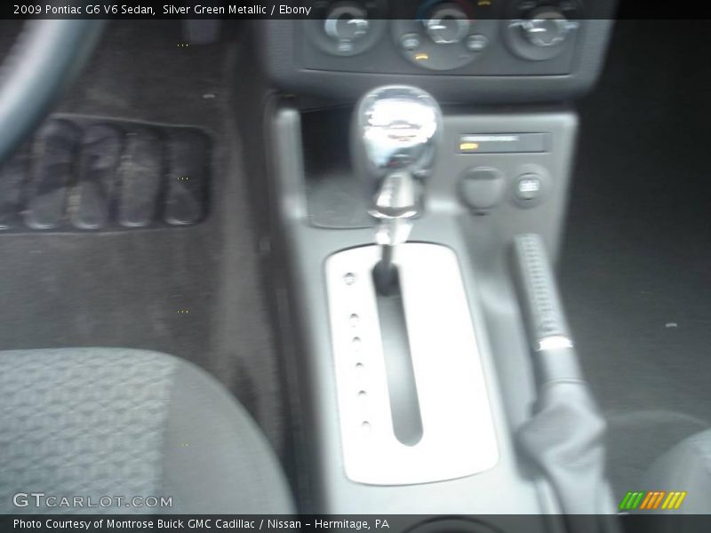 Silver Green Metallic / Ebony 2009 Pontiac G6 V6 Sedan