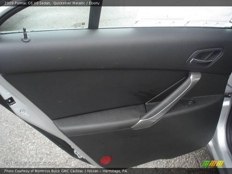 Quicksilver Metallic / Ebony 2009 Pontiac G6 V6 Sedan