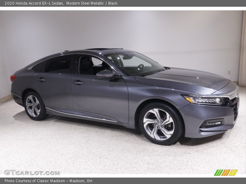 Modern Steel Metallic / Black 2020 Honda Accord EX-L Sedan