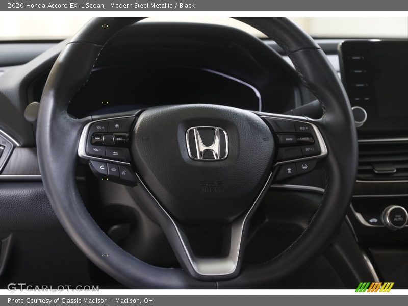 Modern Steel Metallic / Black 2020 Honda Accord EX-L Sedan