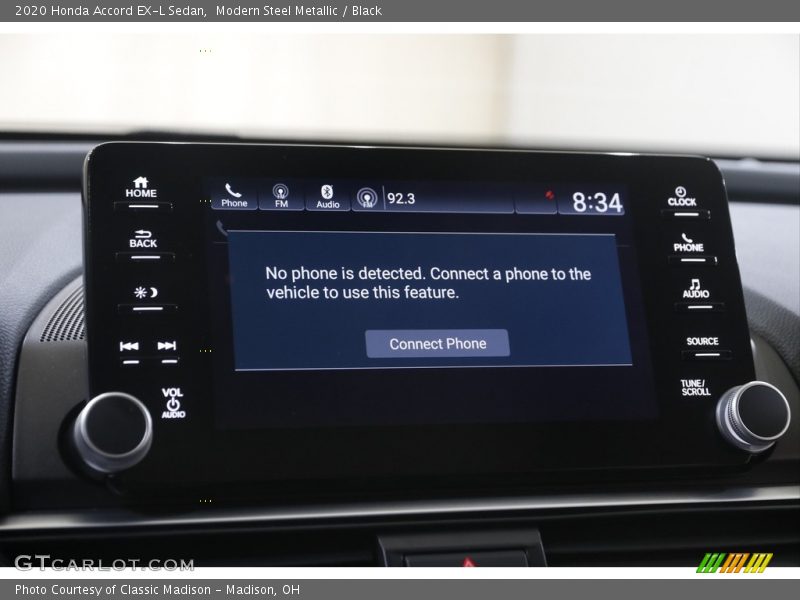 Modern Steel Metallic / Black 2020 Honda Accord EX-L Sedan