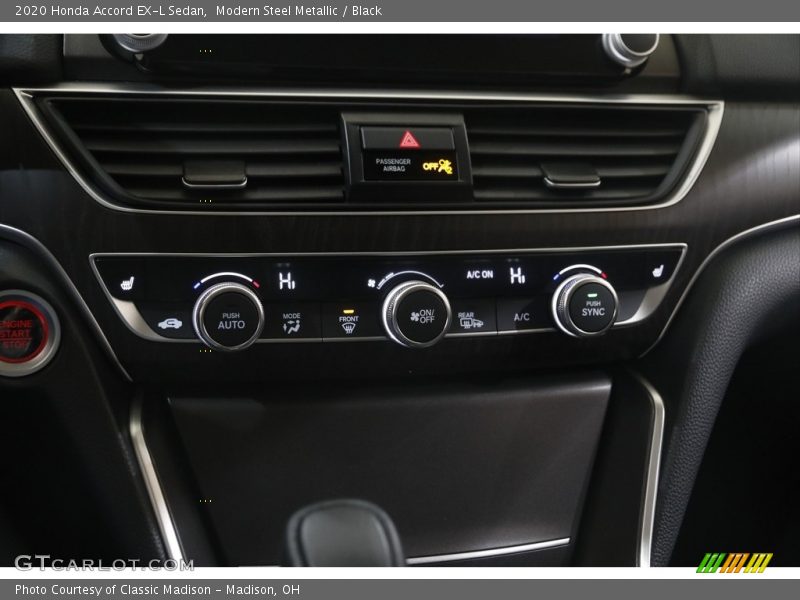 Modern Steel Metallic / Black 2020 Honda Accord EX-L Sedan