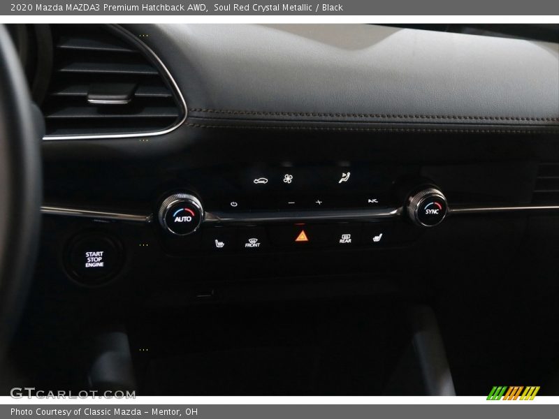 Soul Red Crystal Metallic / Black 2020 Mazda MAZDA3 Premium Hatchback AWD