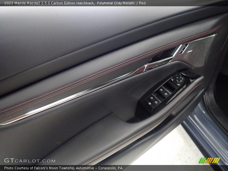 Polymetal Gray Metallic / Red 2023 Mazda Mazda3 2.5 S Carbon Edition Hatchback