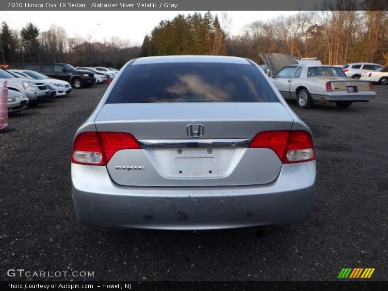 Alabaster Silver Metallic / Gray 2010 Honda Civic LX Sedan