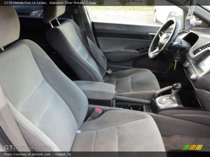 Alabaster Silver Metallic / Gray 2010 Honda Civic LX Sedan